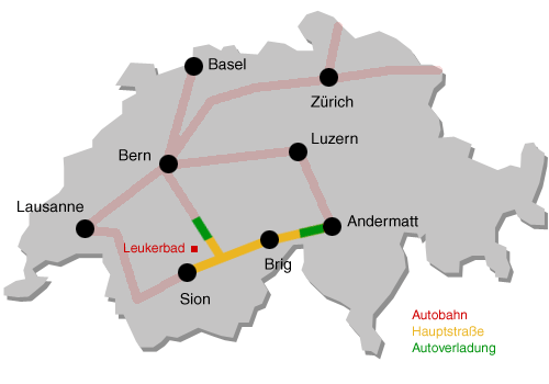 Straßennetz Schweiz